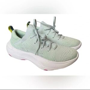 Sorel Women's Mint Green Knit Lace-Up Sneakers
